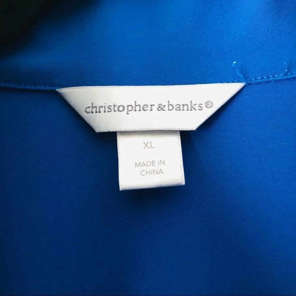 Christopher & Banks Blue Lightweight Jacket XL